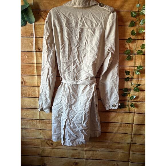Marine Layer Nicole Trench Coat in Cream Size XS - Picture 8 of 11